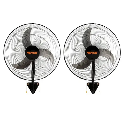 【Fallpicks】VEVOR Oscillating Wall Mount Fan, Various specifications, Commercial or Residential for Warehouse, Greenhouse, Workshop, Patio, Basement, Black