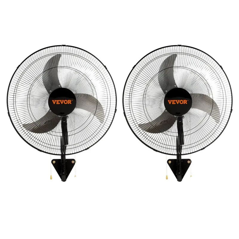 【Fallpicks】VEVOR Oscillating Wall Mount Fan, Various specifications, Commercial or Residential for Warehouse, Greenhouse, Workshop, Patio, Basement, Black