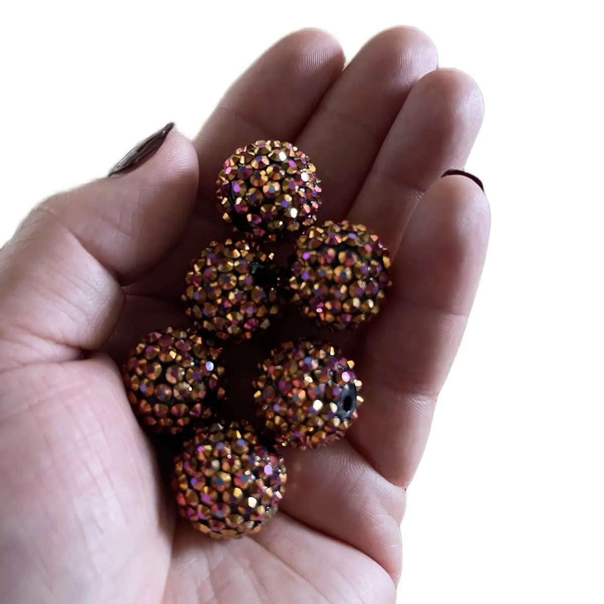 Fall Rhinestone Beads Collection - High-Quality Variety of Colors and Sizes for DIY Jewelry Projects