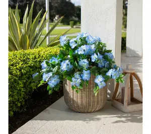 Nearly Natural 24-in UV Resistant Hydrangea - Set of 2