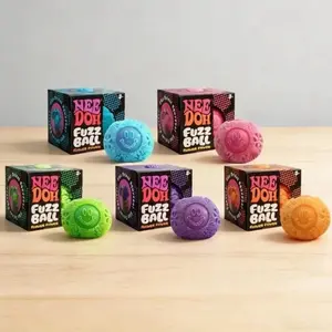 2026 Nee Doh Fuzz Ball Stress Ball, Blind Soft Fluffy Squeeze Toy for Stress Relief