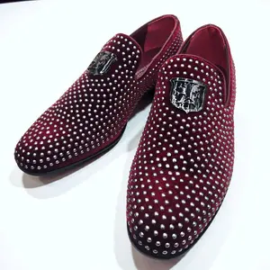 Men Burgundy loafers