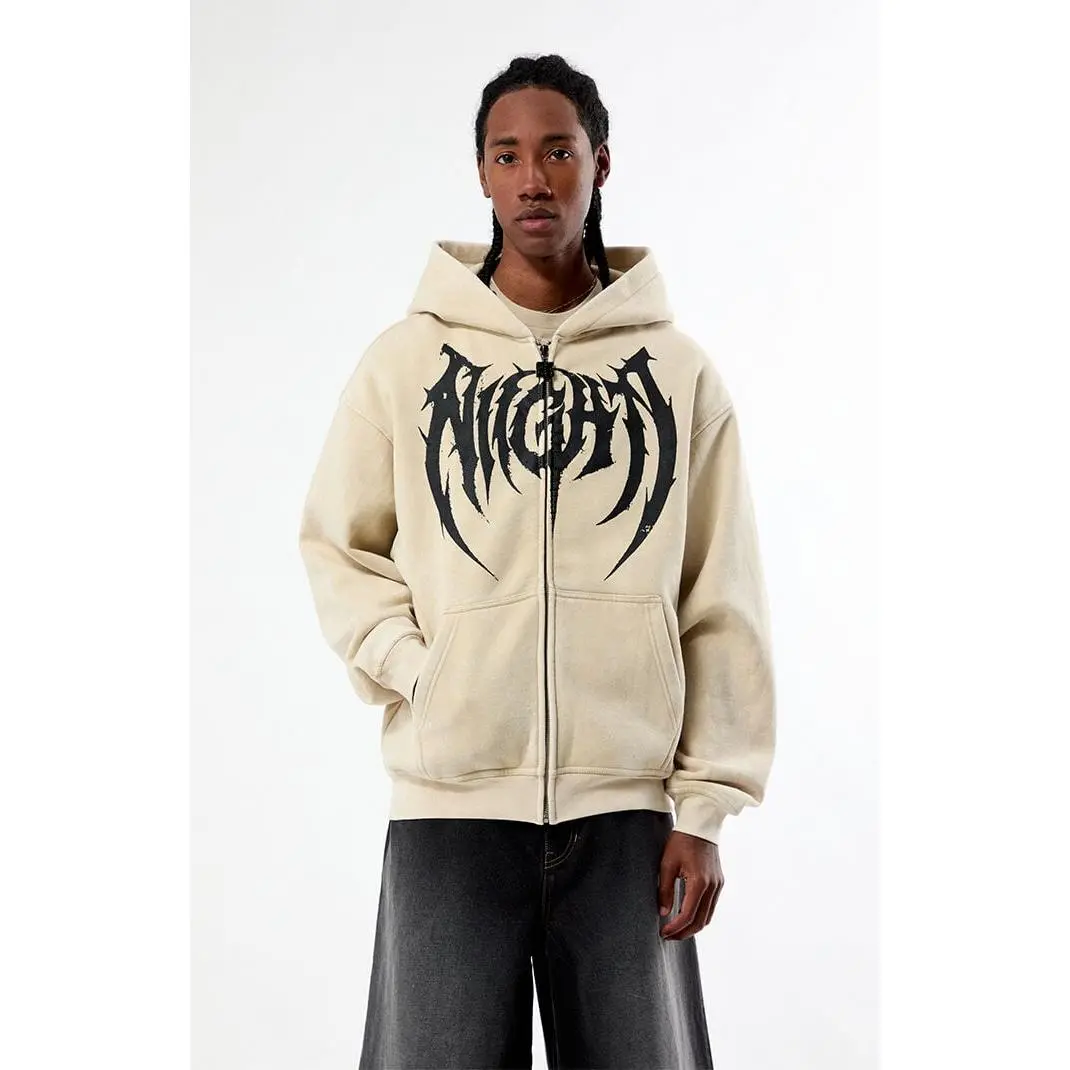 Hoodie Slimカットトップス nightlab zip hoodie - TikTok Shop