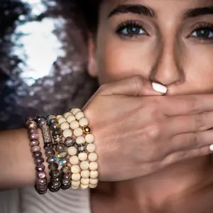 LABRADORITE CANDY WRAP DIAMOND BRACELET