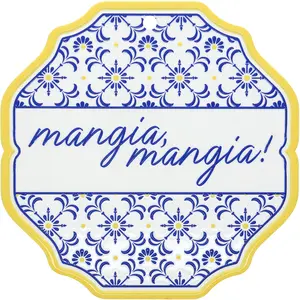 Mangia, Mangia! 8.25" Ceramic Trivet