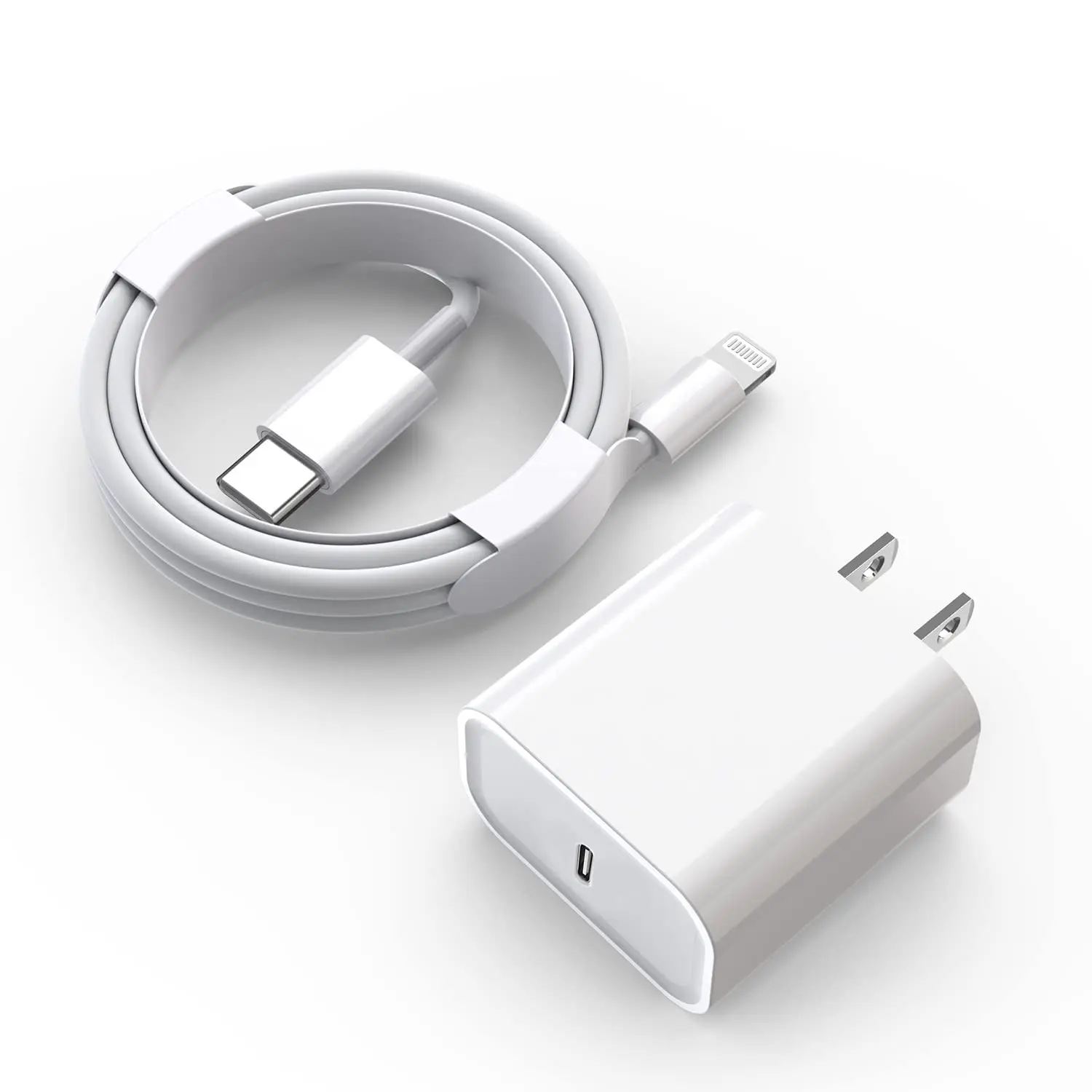 JOZASHON [MFi Certified] 20W Type C Fast Charger Block with 6FT USB C to Lightning Cable Compatible for iPhone 14/13/12/11 Pro Max/Xs Max/XR/X,iPad