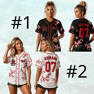 [Baseball Jersey] Custom Bangtan Members Baseball Jersey, 7 Members Portrait Shirt, Arirang World Tour 2026 Merch Shirt, Custom Kpop Jersey, Kpop 2026 Worldtour Baseball Jersey