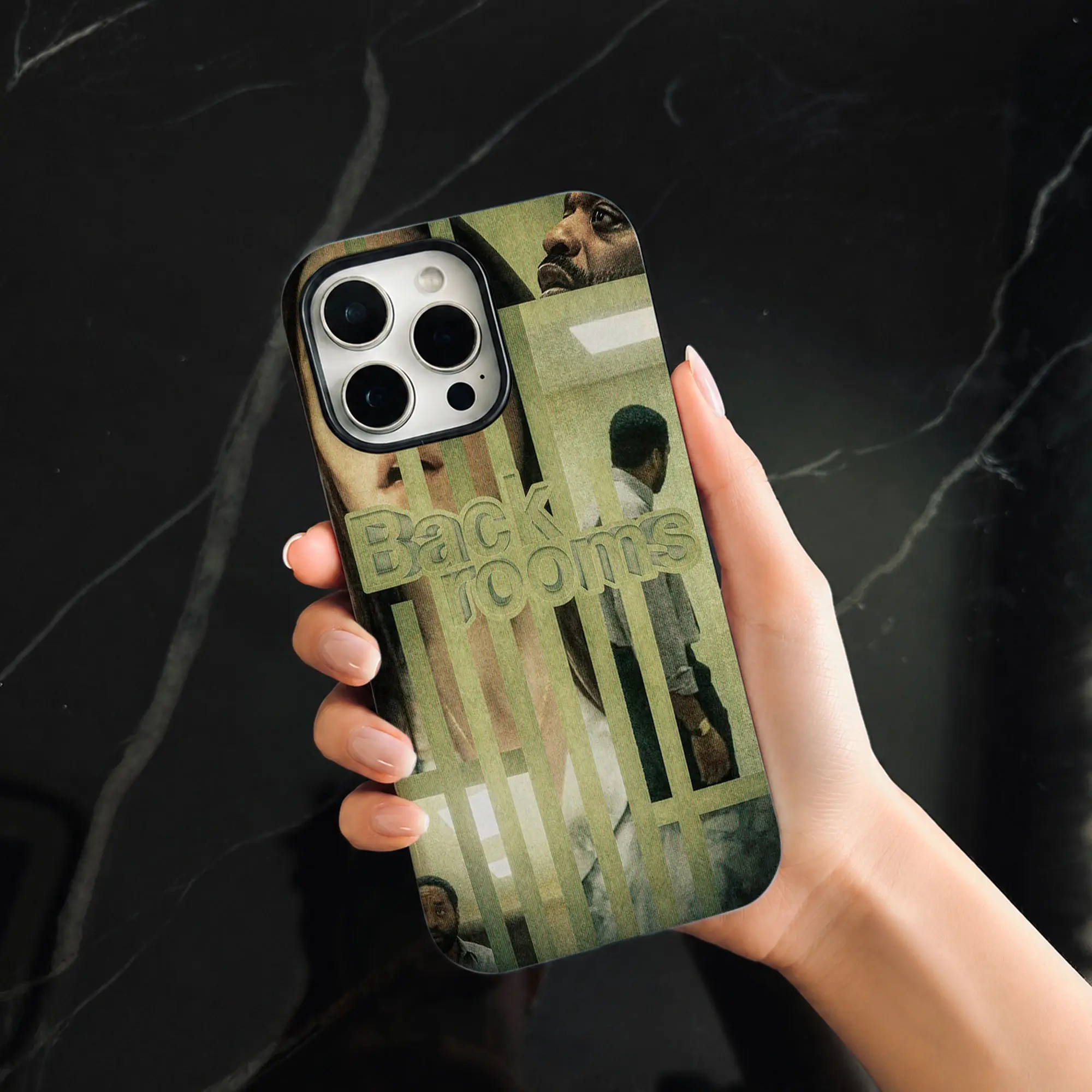 The Backrooms Film Phone Case, Liminal Space Dual-Layer Cover for IP