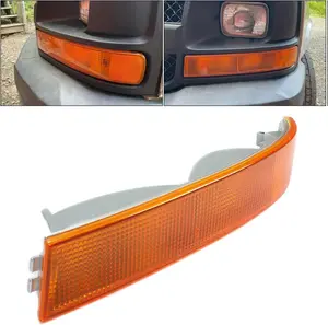 HECASA Corner Parking Signal Light Compatible with 2003-2025 Chevy Chevrolet Express/GMC Savana Van (No Light Bulb) Replace for GM2520188 Side Marker Parking Turn Signal Lamp Driver Side LH