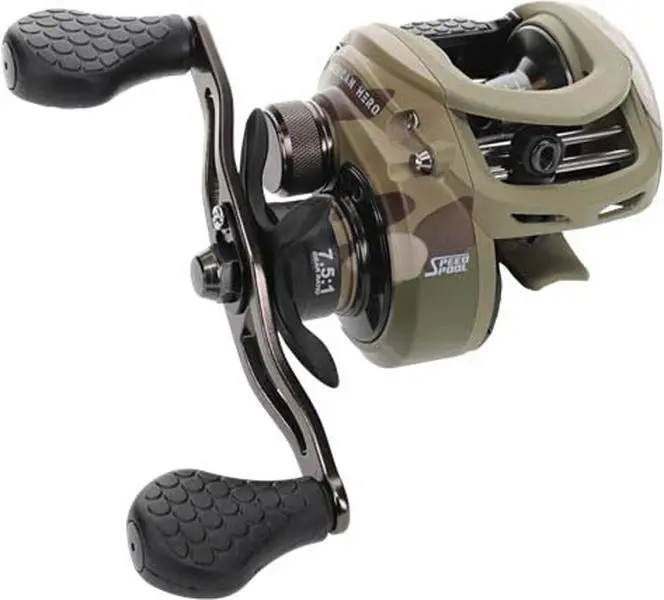 Lew's American Hero Tier 1 Baitcasting Reel, Military Camo, Camo Pattern