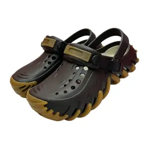 Trendy Rugged Sole Slip-On Clogs, Unisex Waterproof Outdoor Shoes, Breathable Comfortable Garden Clogs with Convertible Heel Strap for All Occasions