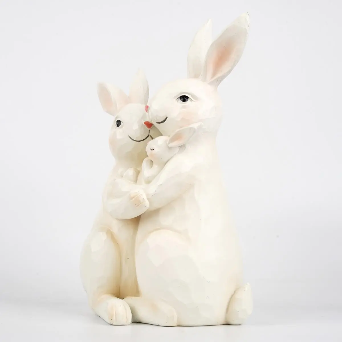 Rabbit Family Design Resin Decoration, 1 Count Creative Desk Decoration, Home Decor for Living Room Study Bedroom Office Dormitory Car, Ornaments