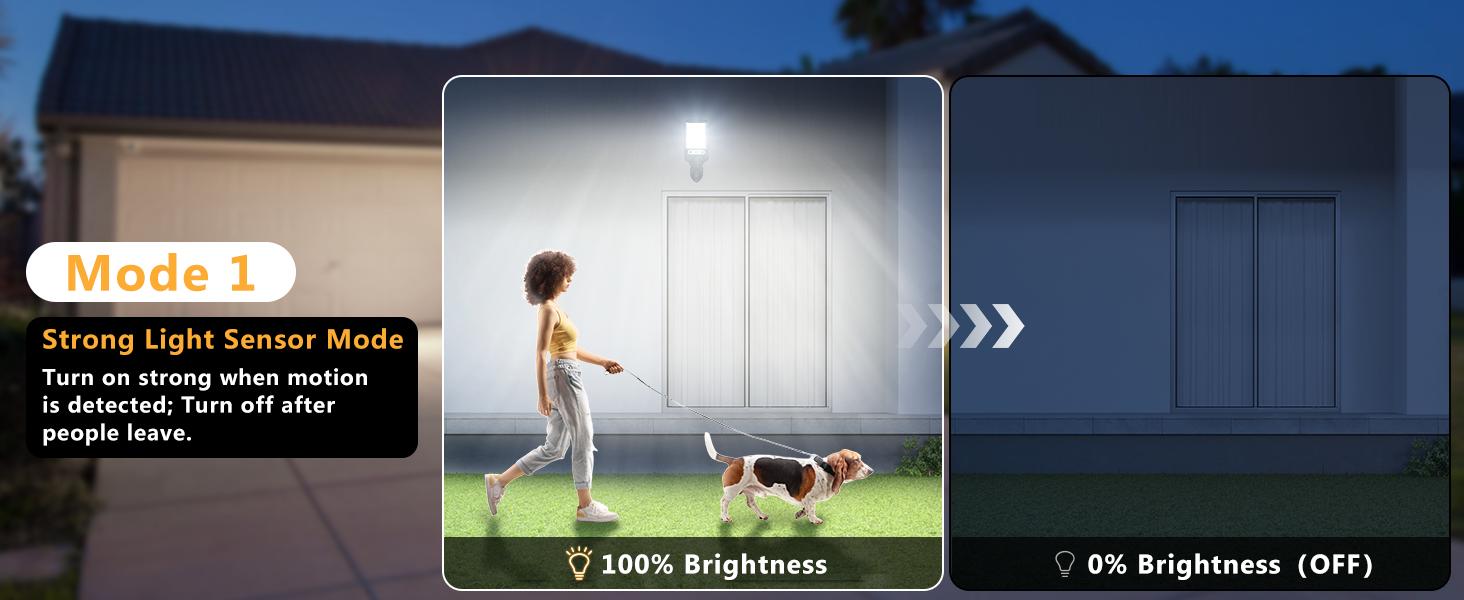 2/4 Pack LED Solar Outdoor Street Light, IP44, 108 Leds with Remote Control, Motion Sensor Safety Wall Light with 3 Modes, Suitable for Garden, Street, Deck, Courtyard, Garage, Balcony