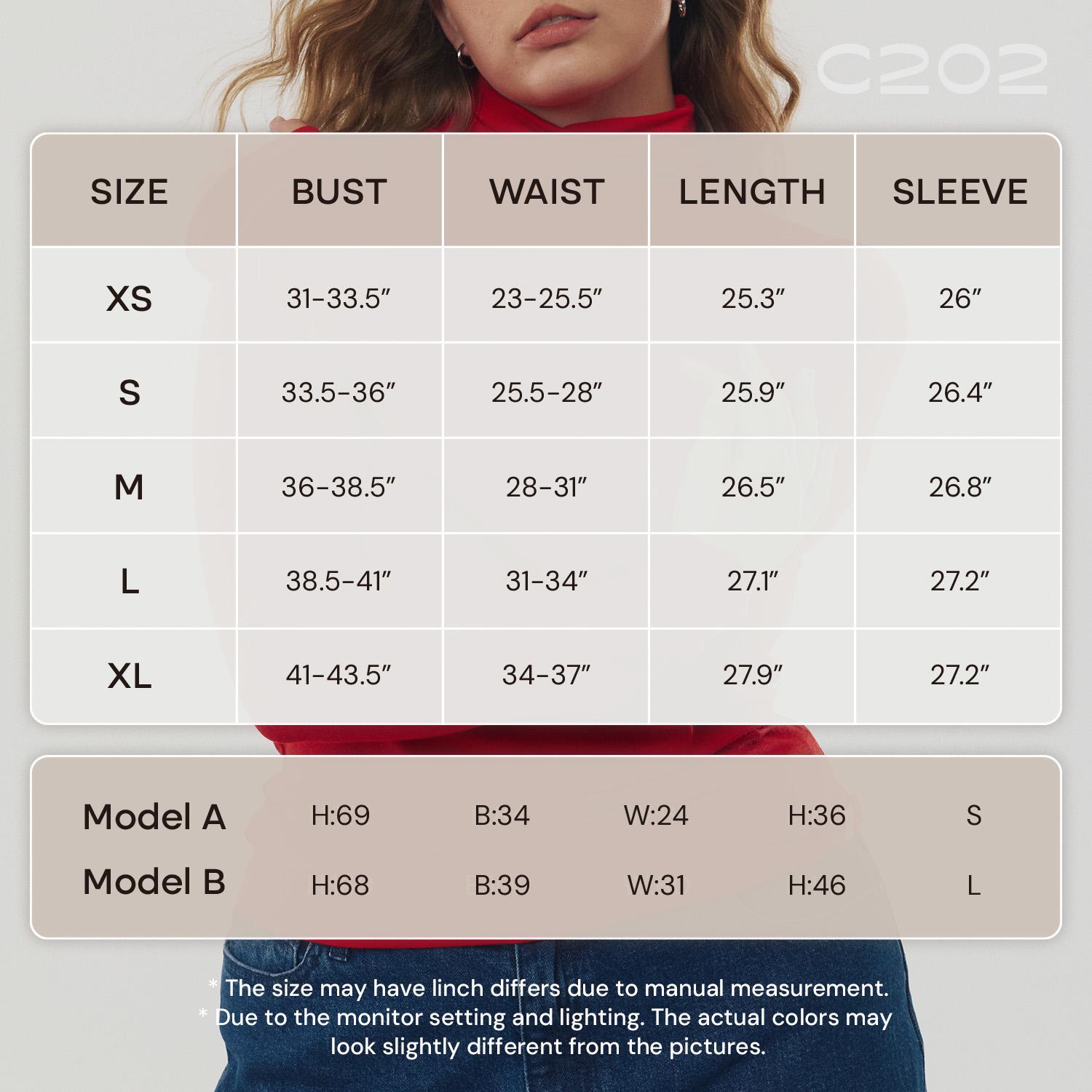 C202 Women Merino Wool Turtleneck Sweater Lightweight Soft Slim Fit Long Sleeve Spring Top