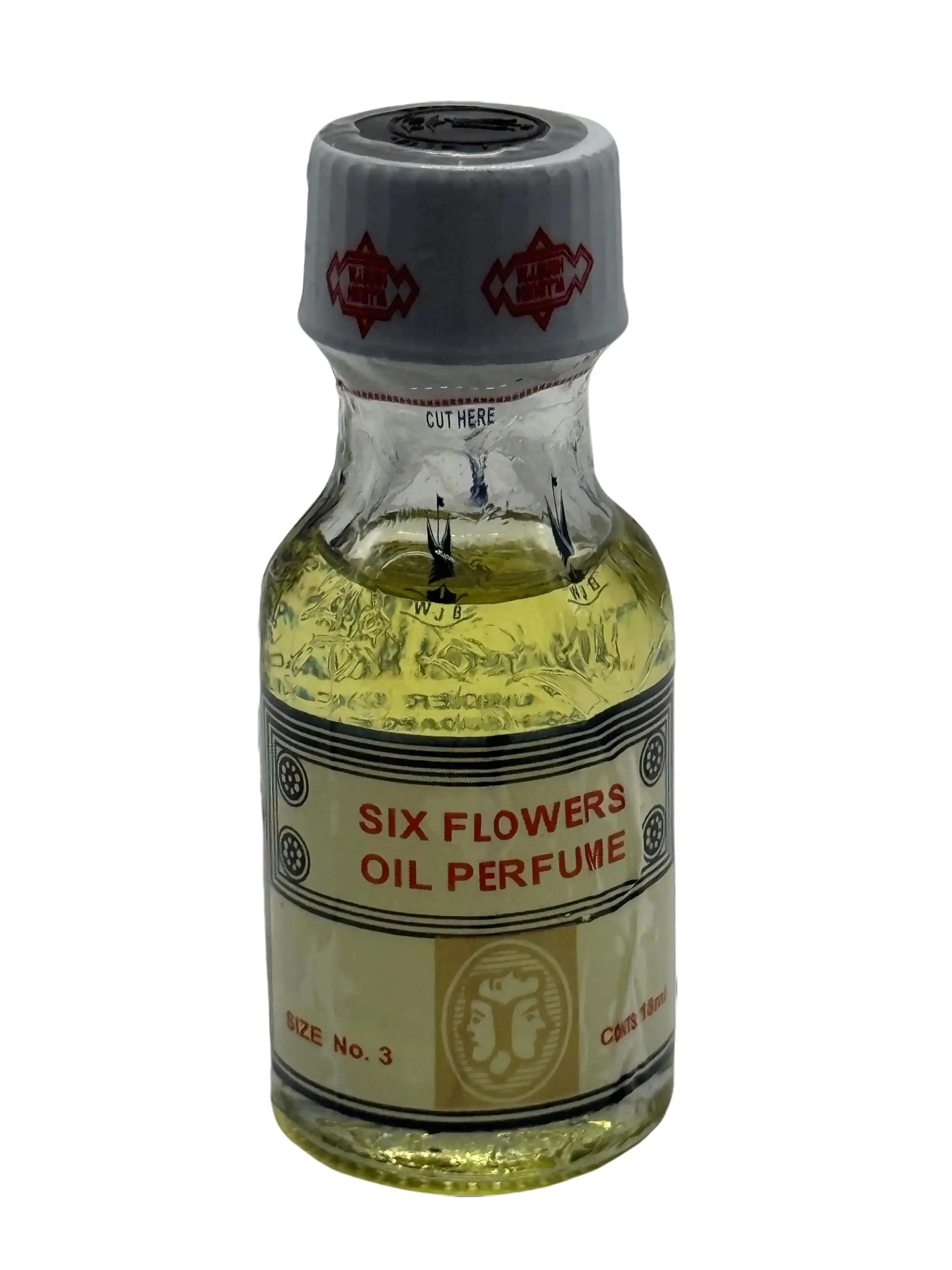 Six Flowers Perfume Oil for Spiritual and Religious ritual, Original 18ml.
