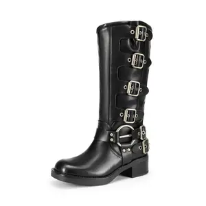 Dream Pairs Square Toe Motorcycle combat melania Bota Comfort Walking Shoes Footwear Parent Riding boots Dream Pairs Square Toe Motorcycle combat melania Bota Comfort Walking Shoes Footwear Parent Riding boots