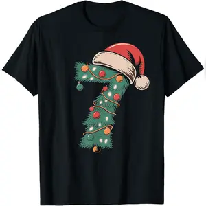7 Number 67 Christmas Six Seven Meme T-Shirt Comfy Everyday T-Shirt