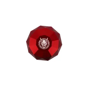 The Ruby Red Diamond Logo Shift Knob | Universal Manual Car Shifter