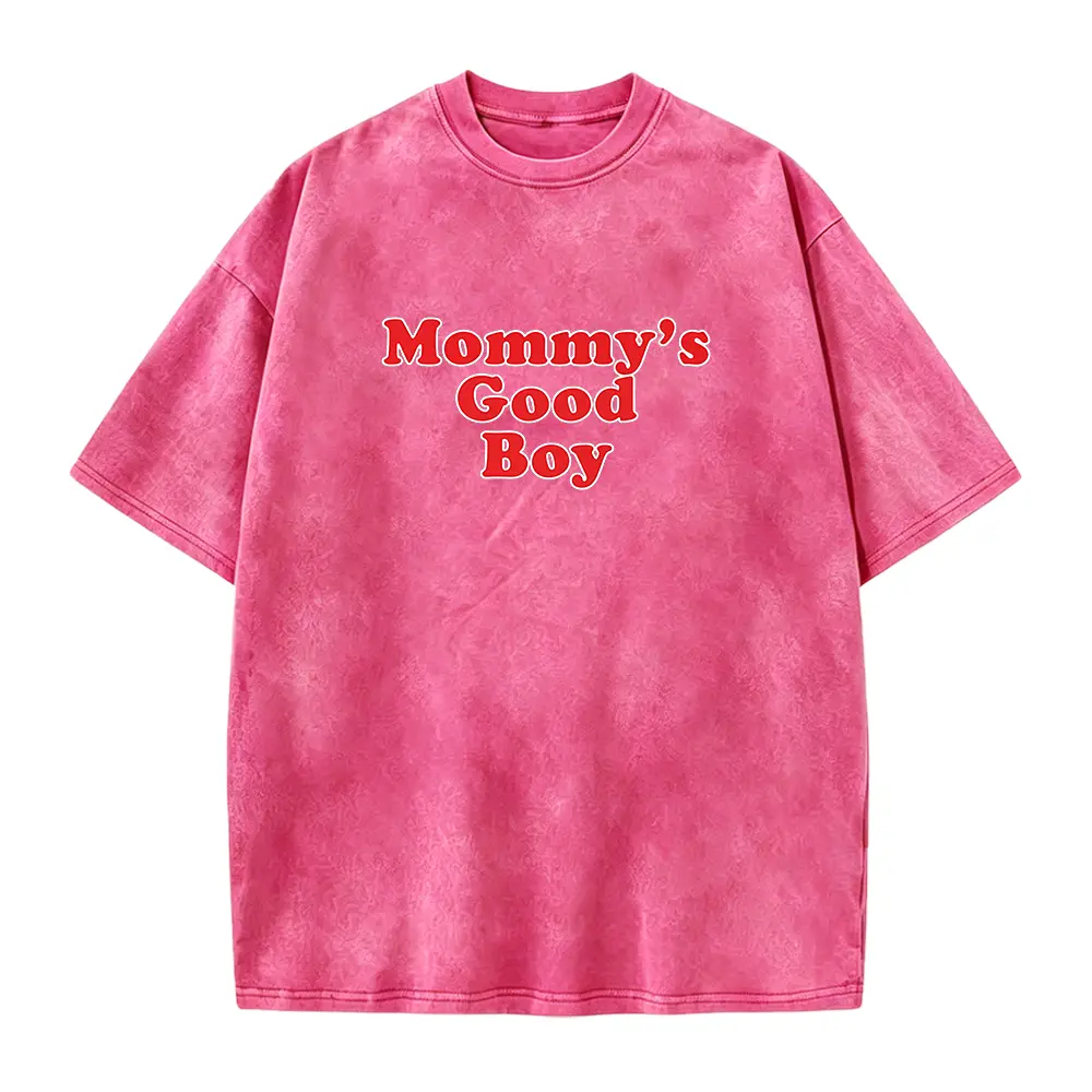 Mommy's Good Boy Unisex Heavy Cotton Tee Ironic Iconic Shirt Y2K Sarcastic Adult Dirty Parody Romantic Couples Gift for Him Funny Meme