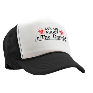 Ask Me About The_Donald - Five Panel Retro Style TRUCKER Cap