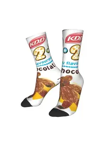 1 Pair Funny Crazy Sock for Men Kdd Hip Hop Harajuku Happy Quality Pattern Printed Crew compression Sock Casual Gift
