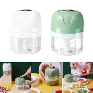 250ML Wireless Electric Onion Vegetable Chopper, Portable USB Garlic Mincer Grinder USB Charging Food Processor, Multi-Functional Kitchen Appliances for Home, Camping, Travel