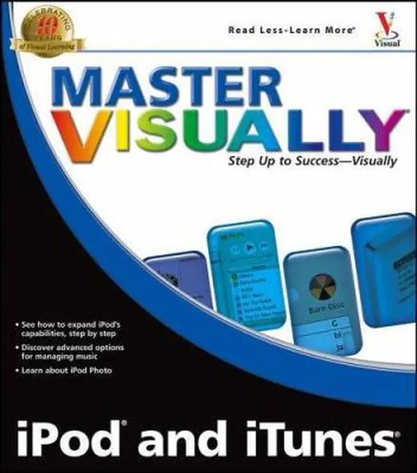 Used Master Visually iPod and iTunes Tutorial Book by Bonnie Blake, 1.8 lbs, Softcover (Literature & Art Category)