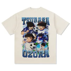 Tsubasa Oozora Anime Tee, Featuring Explosive Soccer Motion And Vivid Manga-Inspired Graphics That Channel The Unstoppable Energy Of A True Sports Legend