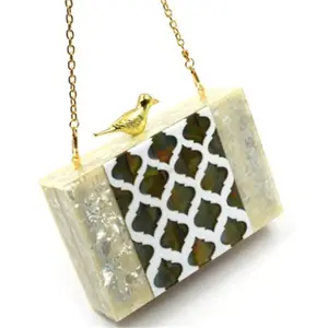 Sophisticated Shell Clutch Handbag