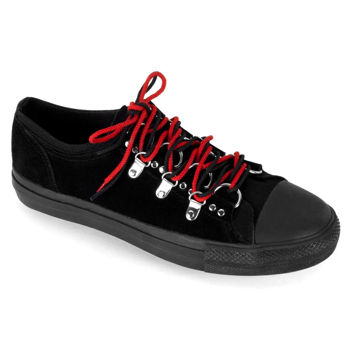 Demonia Men's Deviant-05 Black Suede Sneakers Demonia Men's Deviant-05 Black Suede Sneakers
