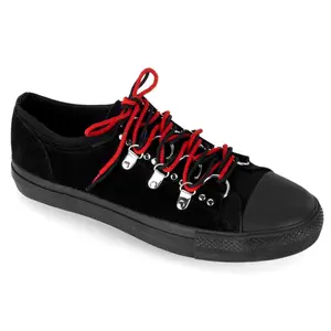 Demonia Men's Deviant-05 Black Suede Sneakers
