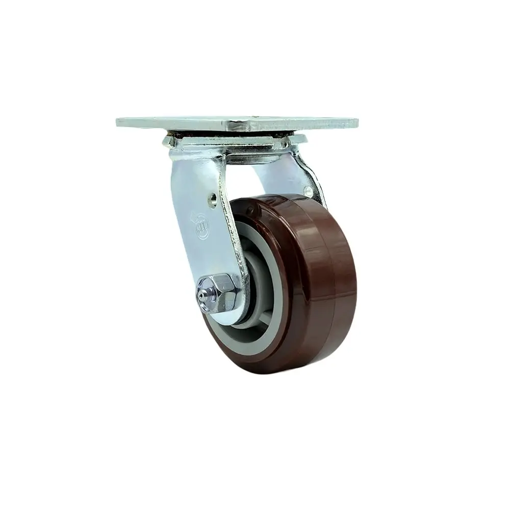 Service Caster ULI-SCC-30CS420-PPUR Replacement Caster for Uline Caster H-6612S - Swivel Top Plate Caster with 4 in. Polyurethane Wheel - Heavy Duty Replacement Caster
