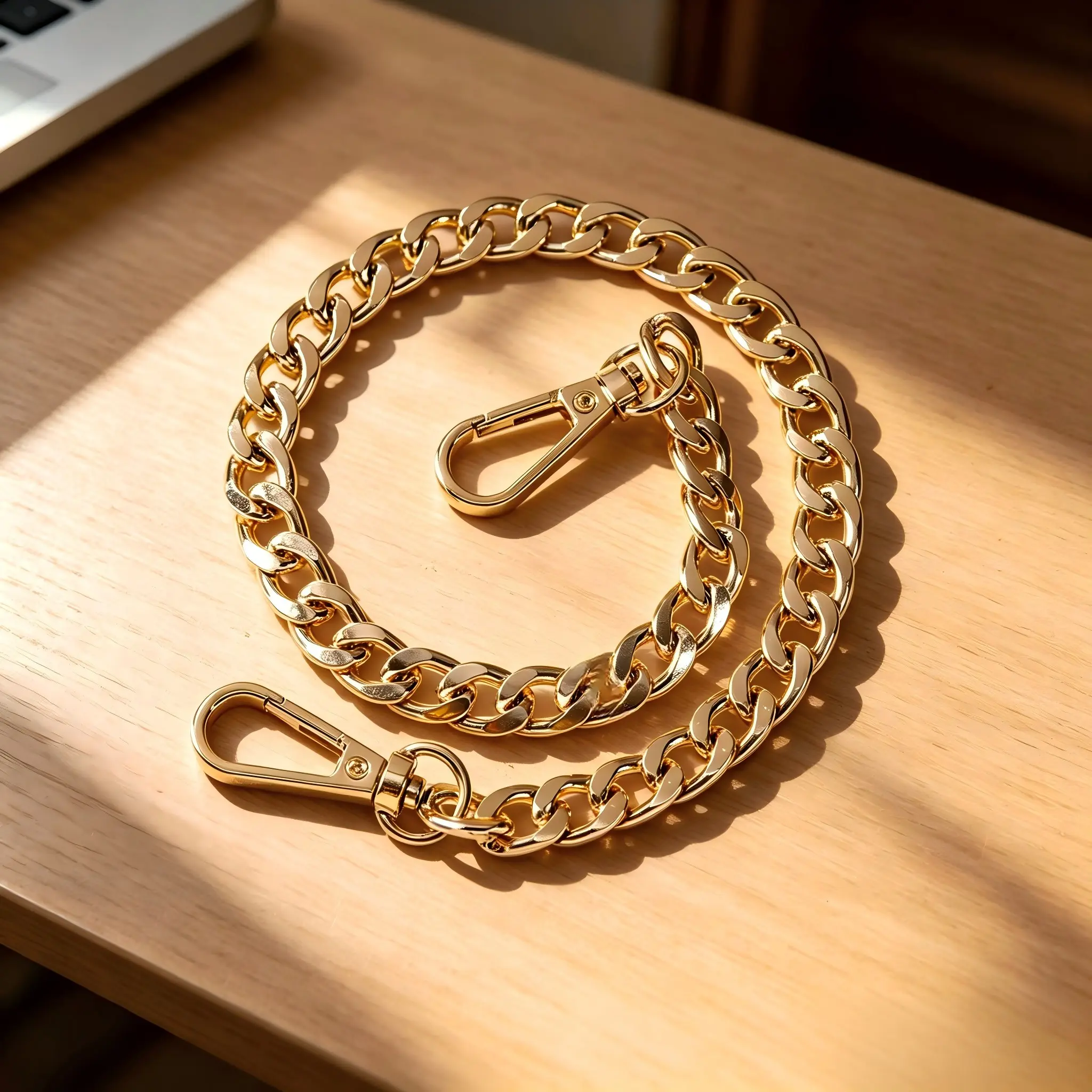 DIY 40cm Multi-Color 9.5mm Metal Chain for Bag Replacement, Bag Chains, Pants Chain Accessories, Handmade DIY Craft Supplies Kit