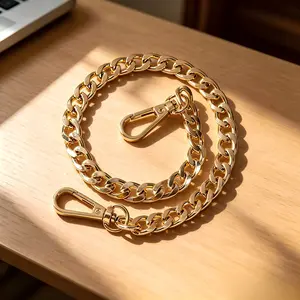 DIY 40cm Multi-Color 9.5mm Metal Chain for Bag Replacement, Bag Chains, Pants Chain Accessories, Handmade DIY Craft Supplies Kit