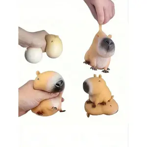 1pc Adorable Capybara Squeeze Toy, Soft Stretchy Stress Relief Squishy, Random Delivery