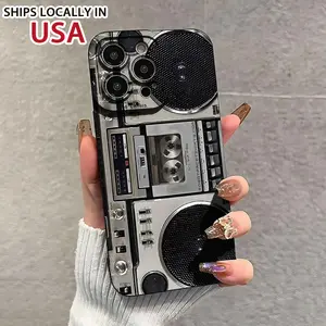 Vintage Cassette Tape Design Phone Case, Decorative Phone Protector Cover, Phone Accessories Compatible with iPhone 11 12 13 14 15 16 Series Protection Cellphone