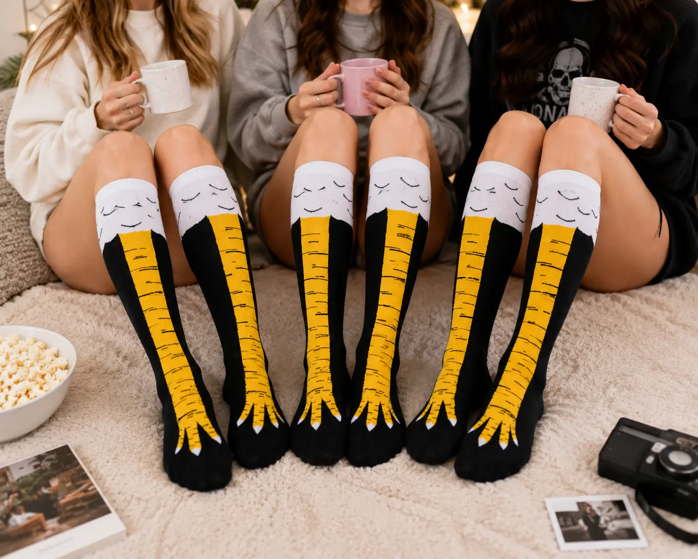 Viral Bird Claw Socks for Women, Funny Knee High Animal Socks, Chicken Feet Costume Socks, Cute Crazy Socks for Parties & Gifts