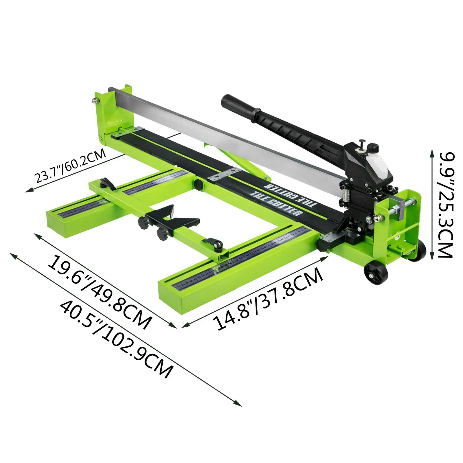 32 inch / 0.8 m - Single Rail - Green