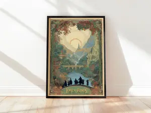 [Sale off up to 50%] [Free ship] [No Frame] Lord of the Rings poster, LOTR fellowship of the ring print poster, lord of the rings wall art, movie poster - Gift Idea