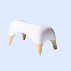 TUSHY Ottoman Toilet Stool - Curved, Modern Design for Minimalist Interiors, Comfortable & Discreet
