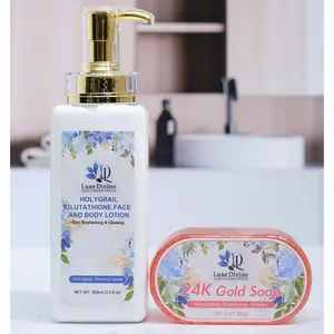 Glutathione Face And Body Lotion/24K Gold Face And Body Soap