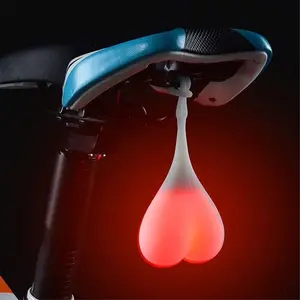 LED bicycle taillight, a nighttime riding warning light, an essential waterproof and creative silicone warning light for nighttime use, the perfect gift for friends who love outdoor activities.