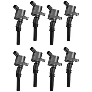 VEVOR Ignition Coil Pack, Set of 8, Compatible with Ford E150 E250 E350 E450 Econoline Super Duty Excursion Expedition F150 F250 F350 VPG MV-1 Lincoln Navigator, for Engines 4.6L 5.4L V8 6.8L V10