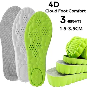 4D Shoe Cloud Height Increase Insoles for Men and Women, Super Soft, Ultra Comfort ,Heel Lift Inserts Elevator Support Insoles
