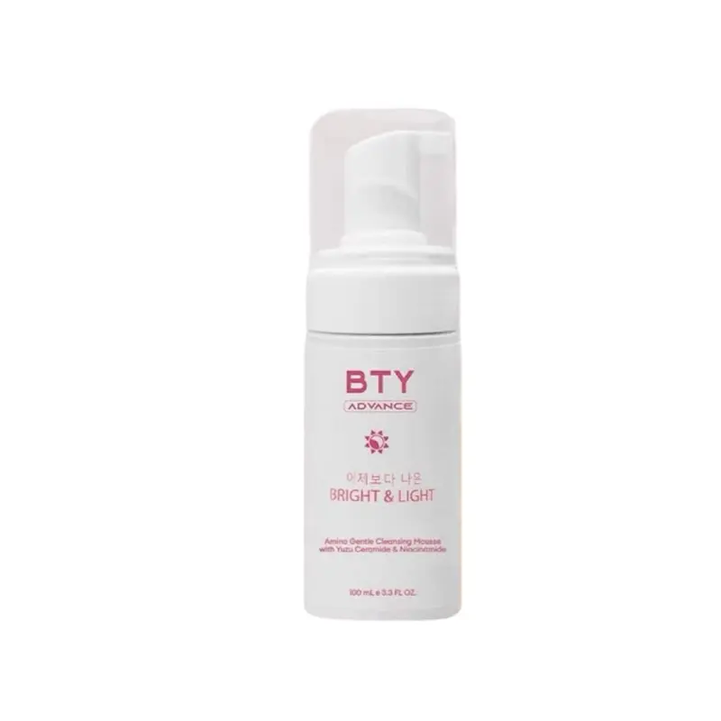BTY ADVANCE BRIGHT & LIGHT Amino Gentle Cleansing Mousse with Yuzu Ceramide & Niacinamide - 100ml