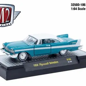 M2 Machines Auto-Thentics Series 106 : 1958 Plymouth Belvedere Scale 1:64