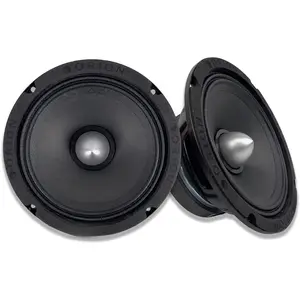 Cobalt CM65 High Efficiency 6.5" Mid-Range  Loudspeakers, 1000W Max Power, 250W RMS, 4 Ohm, 1.5" Voice Coil - Pro  Audio Stereo, Midrange Speakers (Pair)