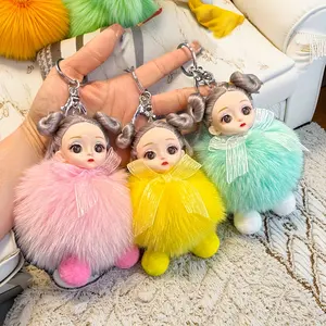 Big Eye Cute Doll Keychain, Soft Plush Women's Accessories, Cute Keychain for Women, Backpack Pendant, Exquisite Gift soft cloud jellycat amuseables sport