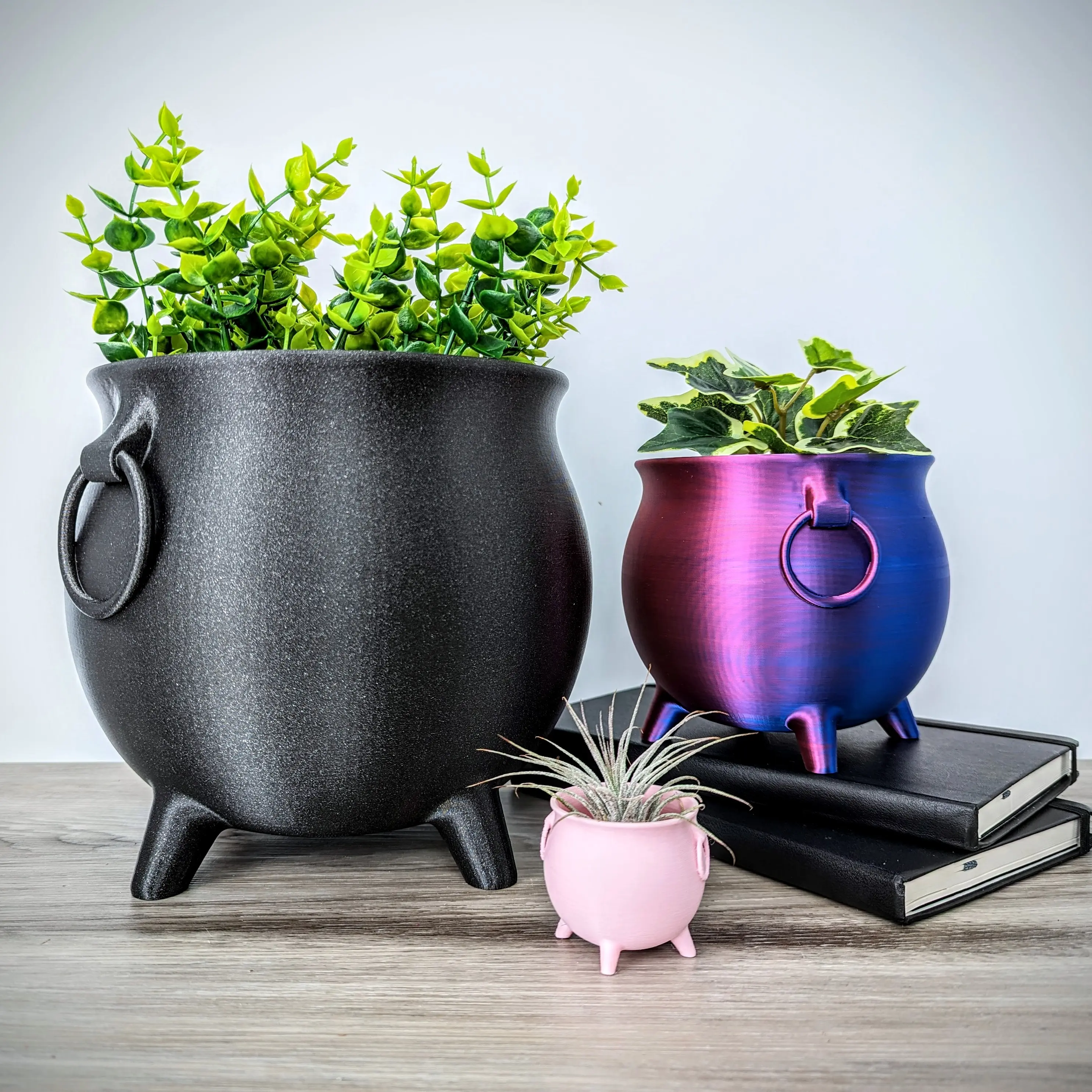 Witch Cauldron Planter  | Goth Nursery Planter | Halloween Candy Bowl