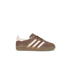 adidas Originals Gazelle Indoor Sneaker in Earth Strata, Wonder Quartz & Gum 5